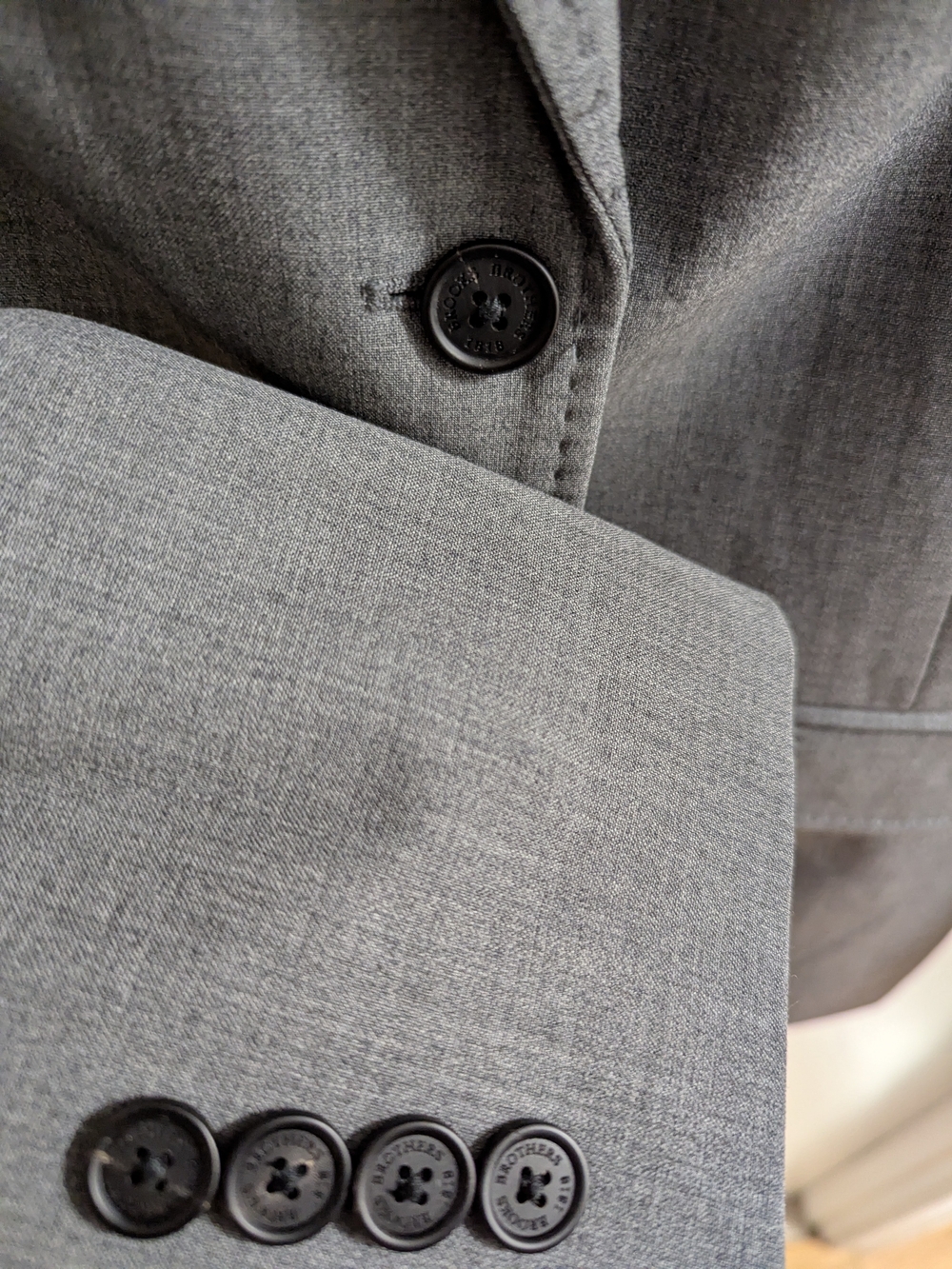Brooks Brothers Gray Wool Blend Tailored Women's Blazer